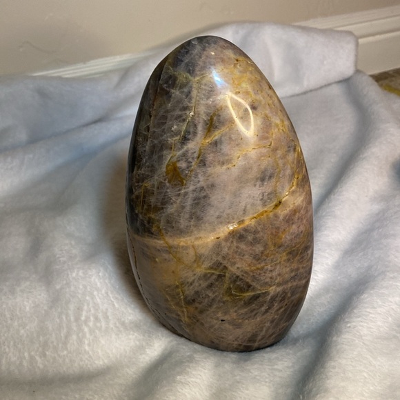 ✨ 3.4lbs (!) Large Black Moonstone Freeform | Smoky + Peach Flash | Feldspar ✨